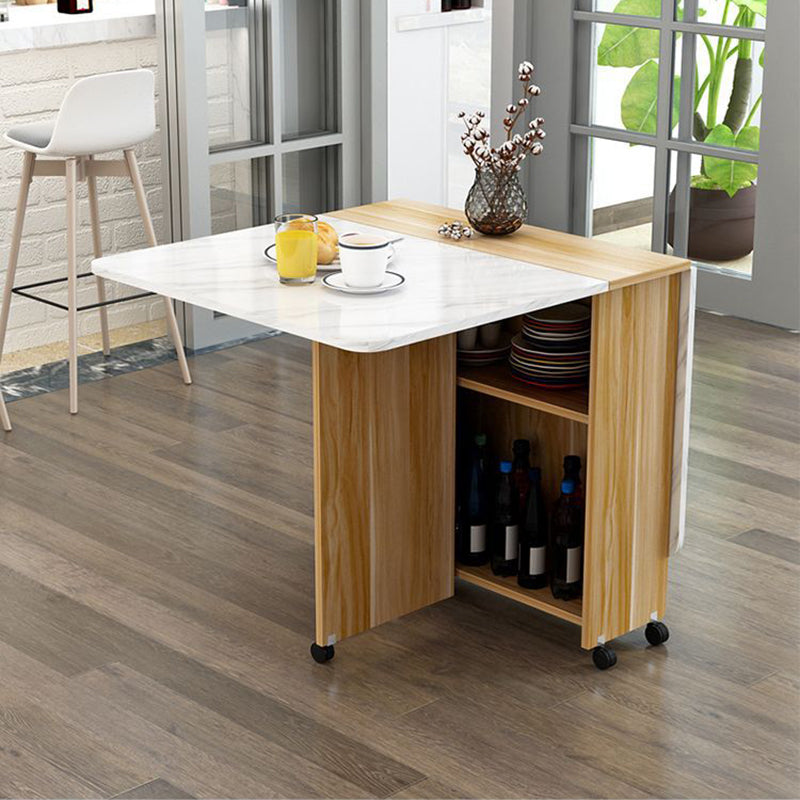 Extendable Storage Dining Table
