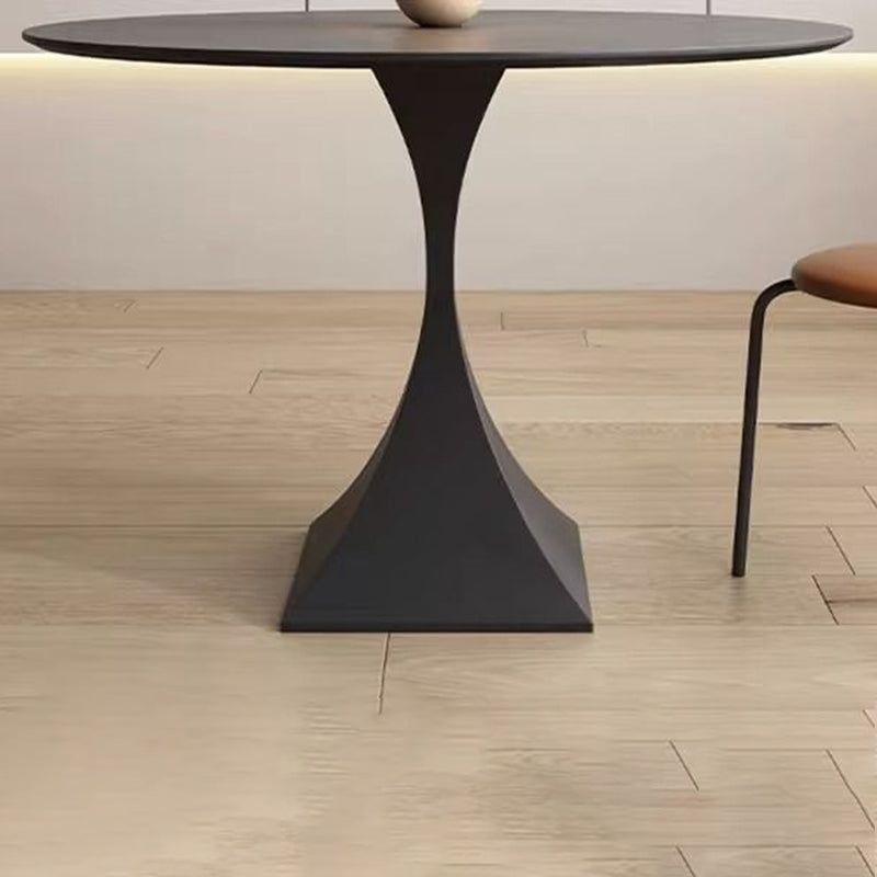 Round Stone Slab Dining Table