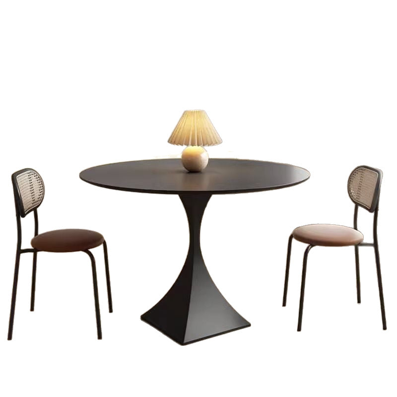 Round Stone Slab Dining Table