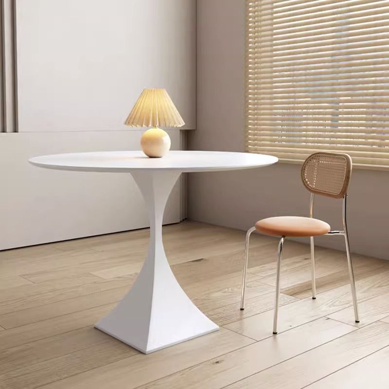 Round Stone Slab Dining Table