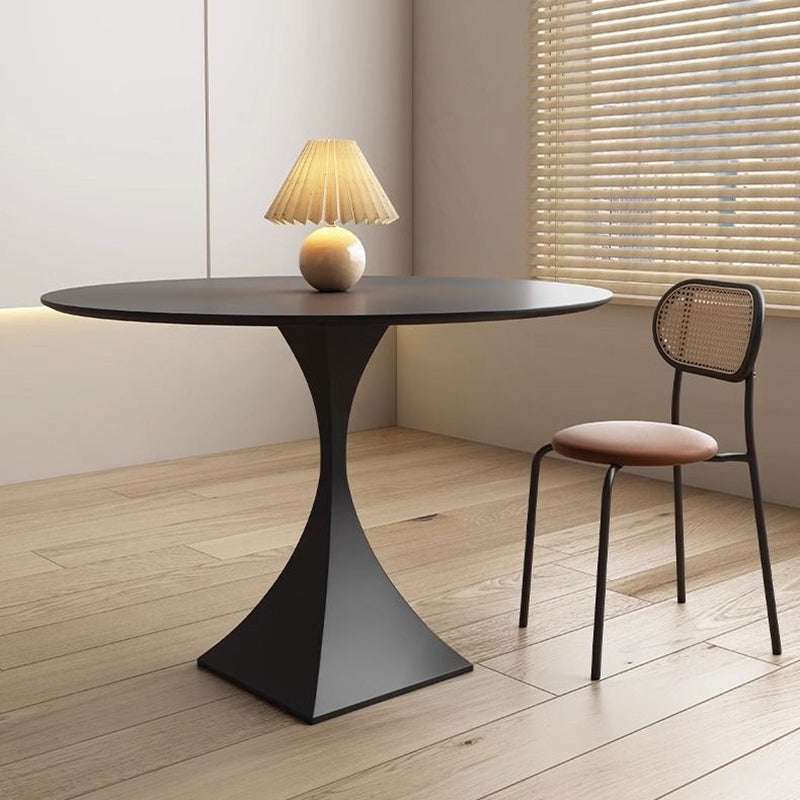 Round Stone Slab Dining Table
