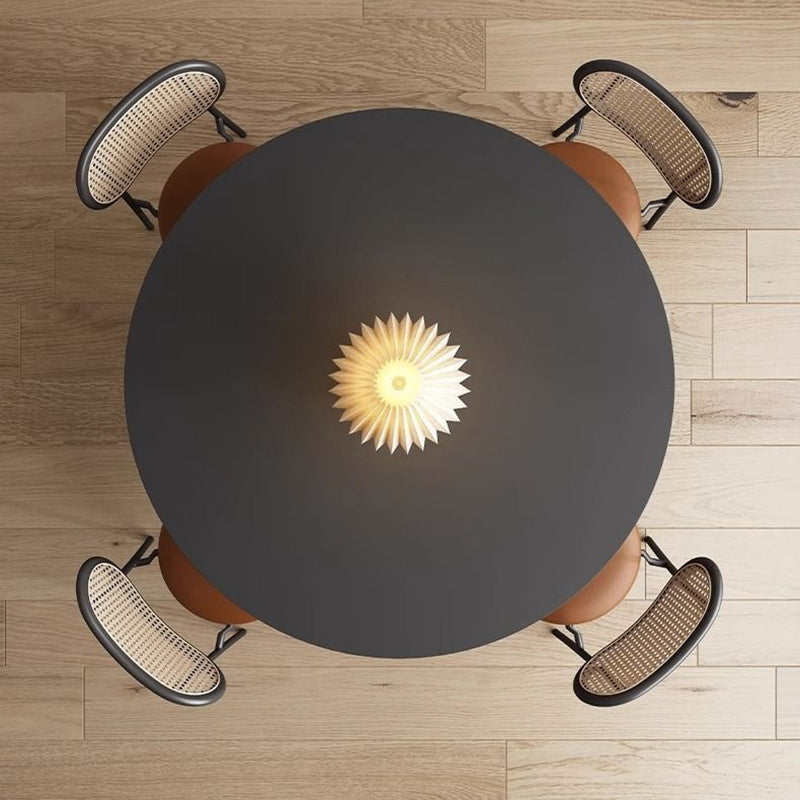 Round Stone Slab Dining Table