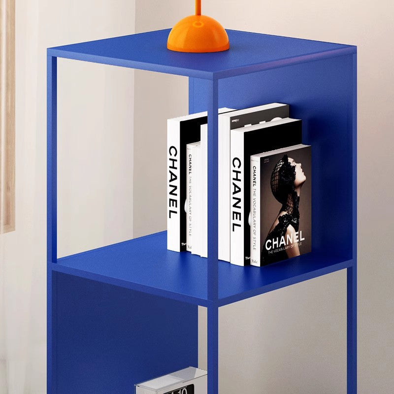 Modern Minimalist Square Rectangular Iron End Table 3-Tier For Living Room