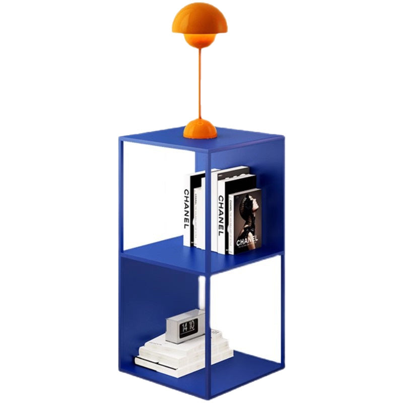 Modern Minimalist Square Rectangular Iron End Table 3-Tier For Living Room