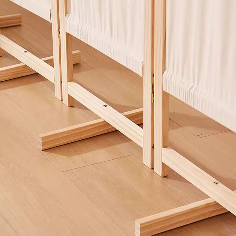 Modern Minimalist Rectangular Pine Wood Linen Room Divider For Living Room