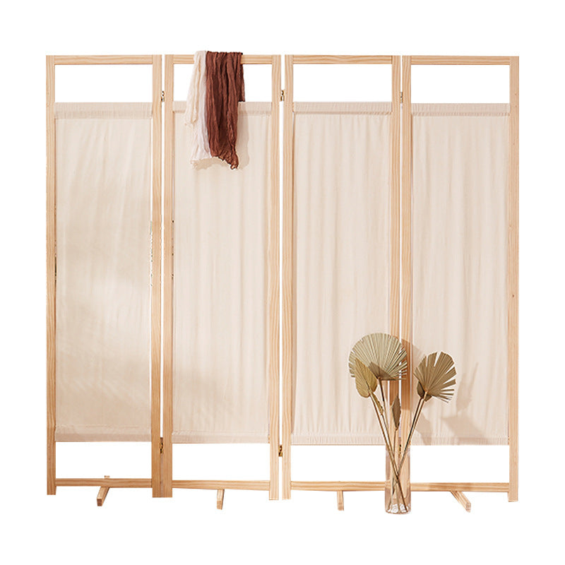 Modern Minimalist Rectangular Pine Wood Linen Room Divider For Living Room
