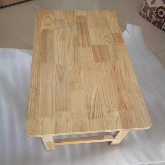 Japanese Fiberboard Rounded Rectangular Folding End Table 1-Tier