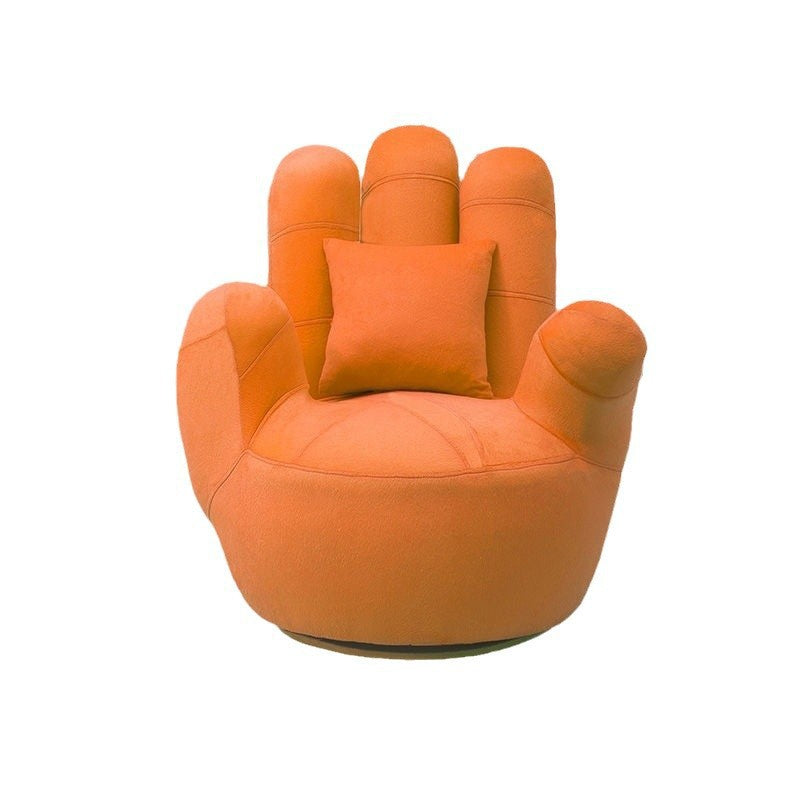Contemporary Creative Palm Five Fingers Fabric Solid Wood Iron Sponge Swivel Sofa Backrest Armrest For Living Room