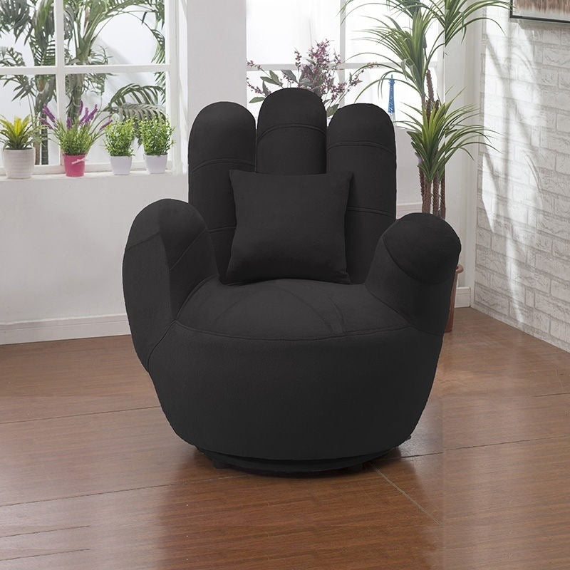 Contemporary Creative Palm Five Fingers Fabric Solid Wood Iron Sponge Swivel Sofa Backrest Armrest For Living Room