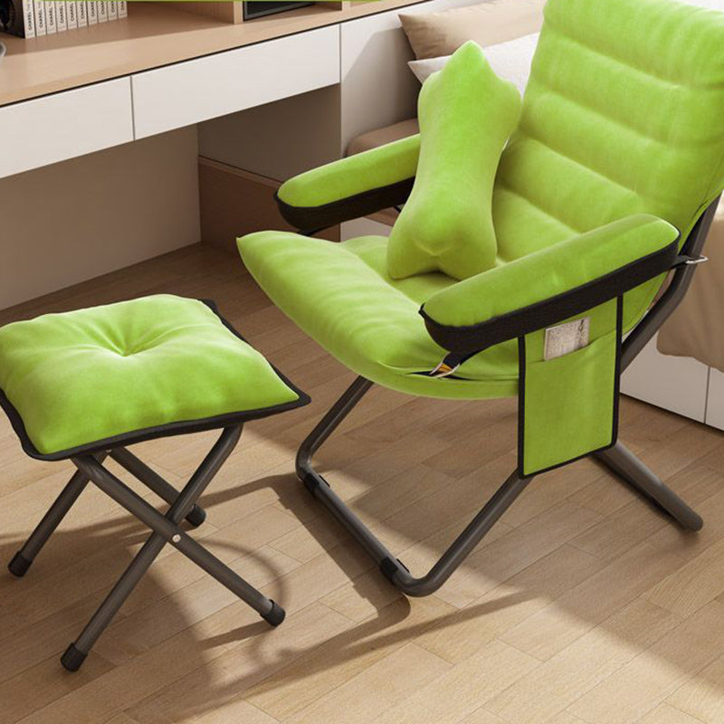 Scandinavian Iron Upholstered Foldable Recliner Backrest Armrest