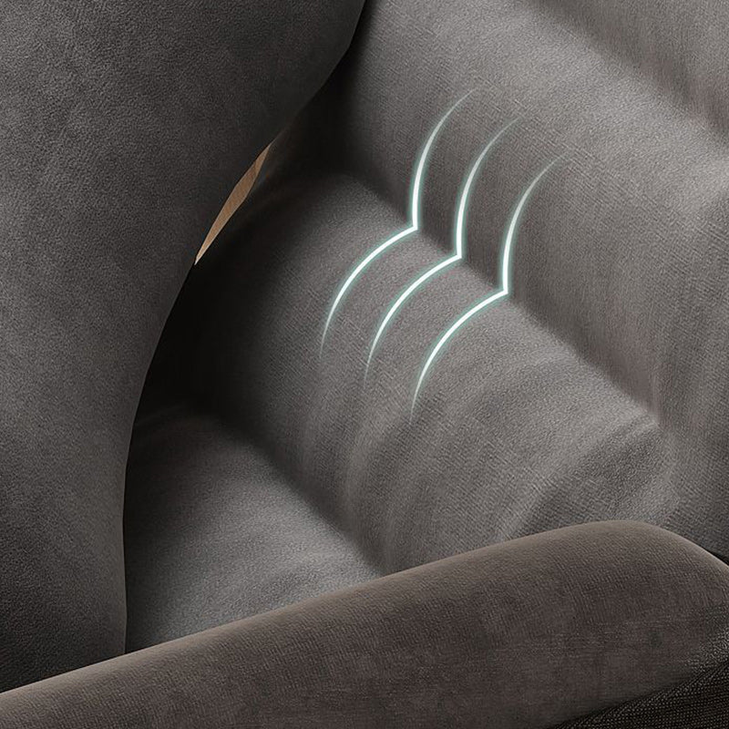 Scandinavian Iron Upholstered Foldable Recliner Backrest Armrest