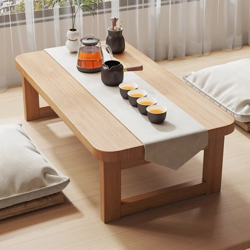 Japanese Fiberboard Rounded Rectangular Folding End Table 1-Tier