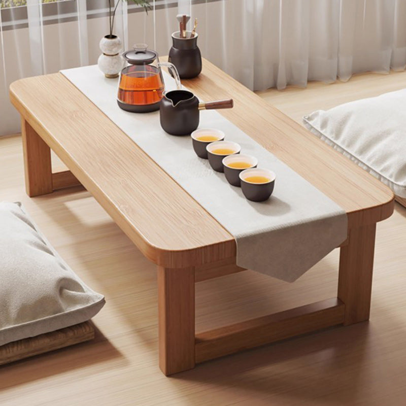 Japanese Fiberboard Rounded Rectangular Folding End Table 1-Tier