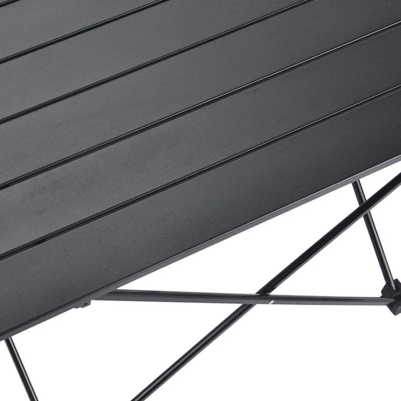 Modern Minimalist Carbon Steel Aluminum Foldable Square Side Table For Outdoor
