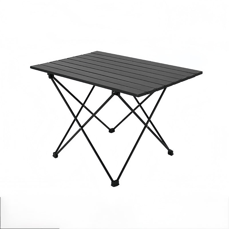 Modern Minimalist Carbon Steel Aluminum Foldable Square Side Table For Outdoor
