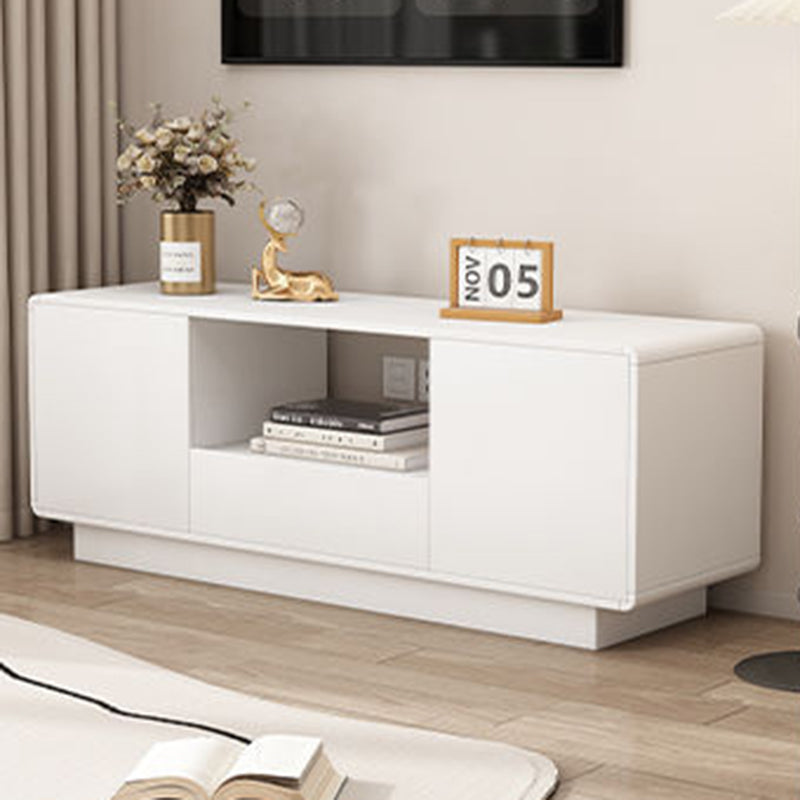 Modern Minimalist Eco Board Multi-Layer Rounded Rectangular TV Stand