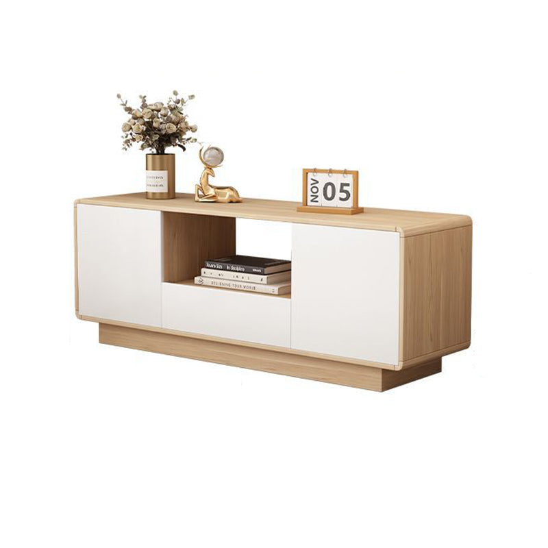 Modern Minimalist Eco Board Multi-Layer Rounded Rectangular TV Stand