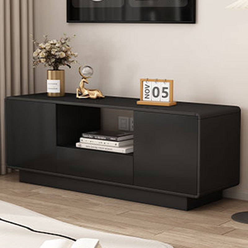 Modern Minimalist Eco Board Multi-Layer Rounded Rectangular TV Stand