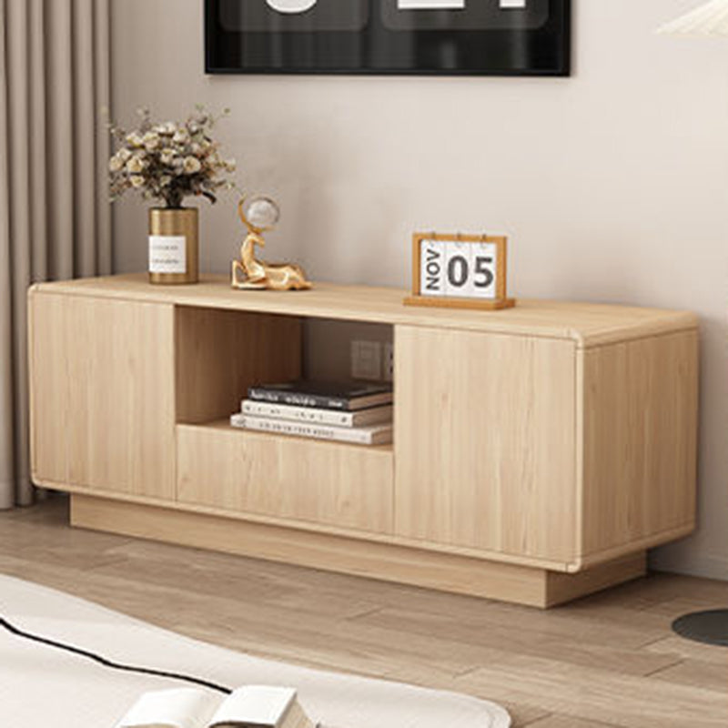 Modern Minimalist Eco Board Multi-Layer Rounded Rectangular TV Stand