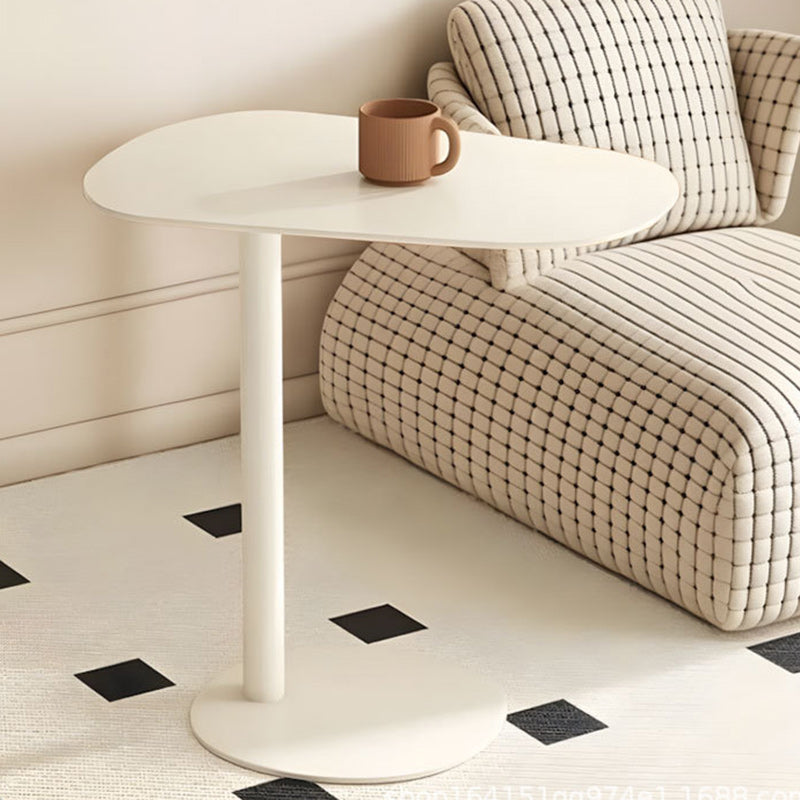 Modern Minimalist Oval Iron End Table 1-Tier For Living Room