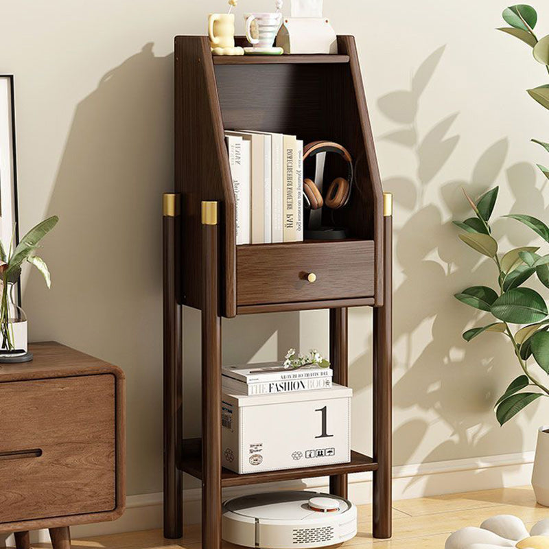 Vintage Bamboo Sideboard 3/4-Tier Display Rack With Drawer