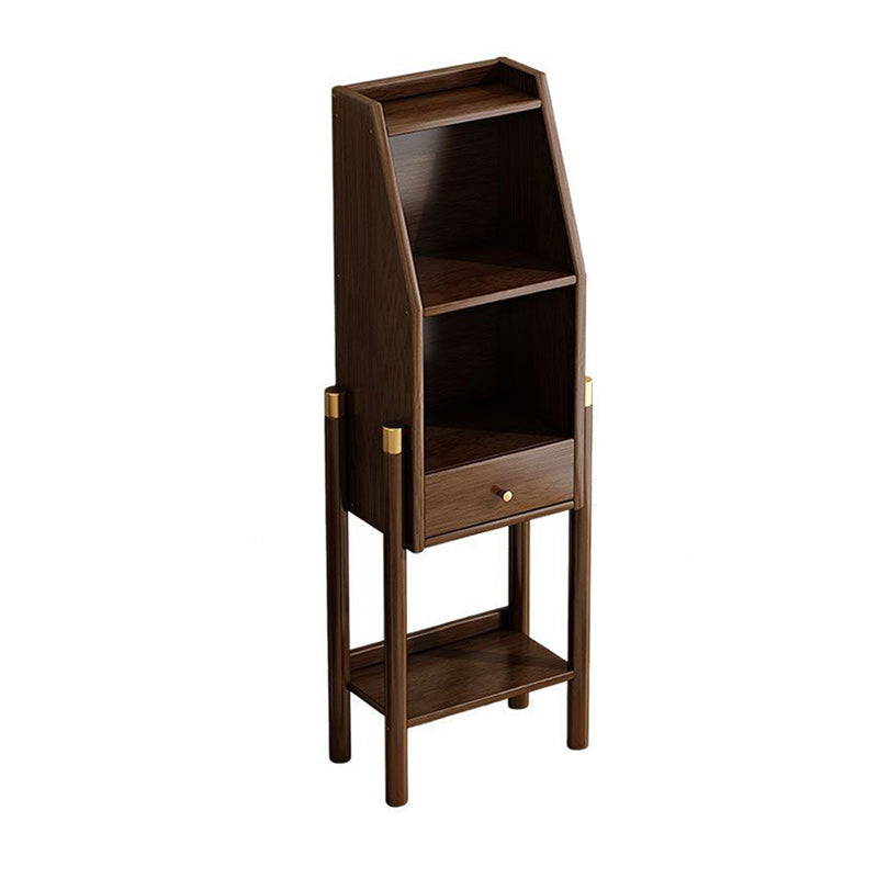 Vintage Bamboo Sideboard 3/4-Tier Display Rack With Drawer