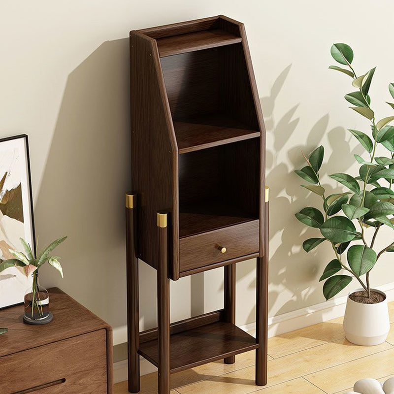 Vintage Bamboo Sideboard 3/4-Tier Display Rack With Drawer