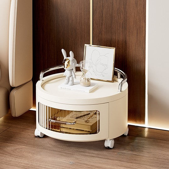 Contemporary Scandinavian Removable Round Cylinder PP ABS PET 1/2/3/4 Drawer For Living Room