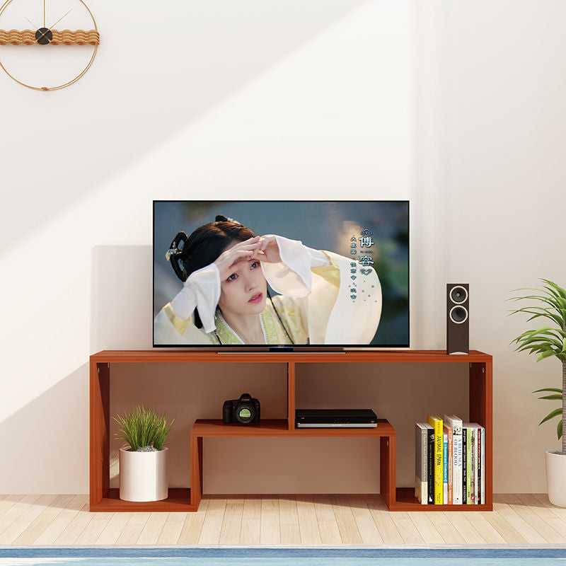 Modern Minimalist Rectangular Board TV Stand For 2-Tier For Living Room