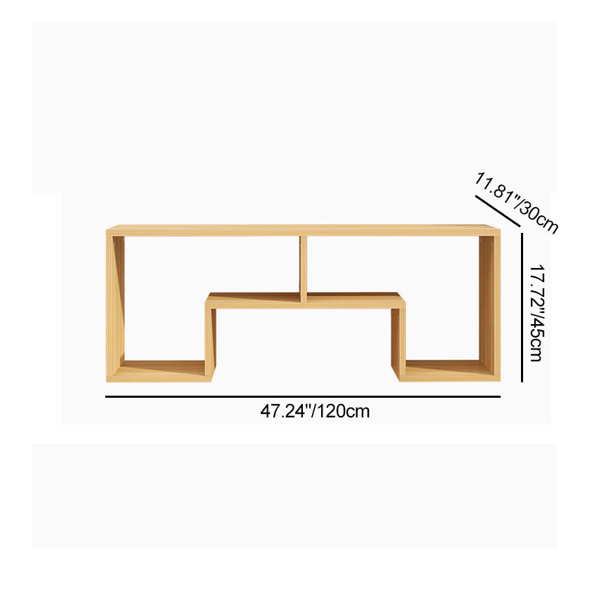 Modern Minimalist Rectangular Board TV Stand For 2-Tier For Living Room