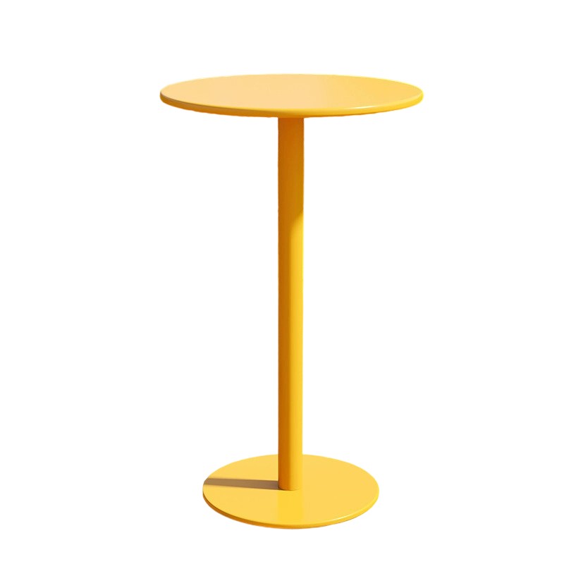 Round Iron Outdoor Bar Table