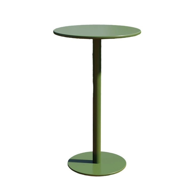 Round Iron Outdoor Bar Table