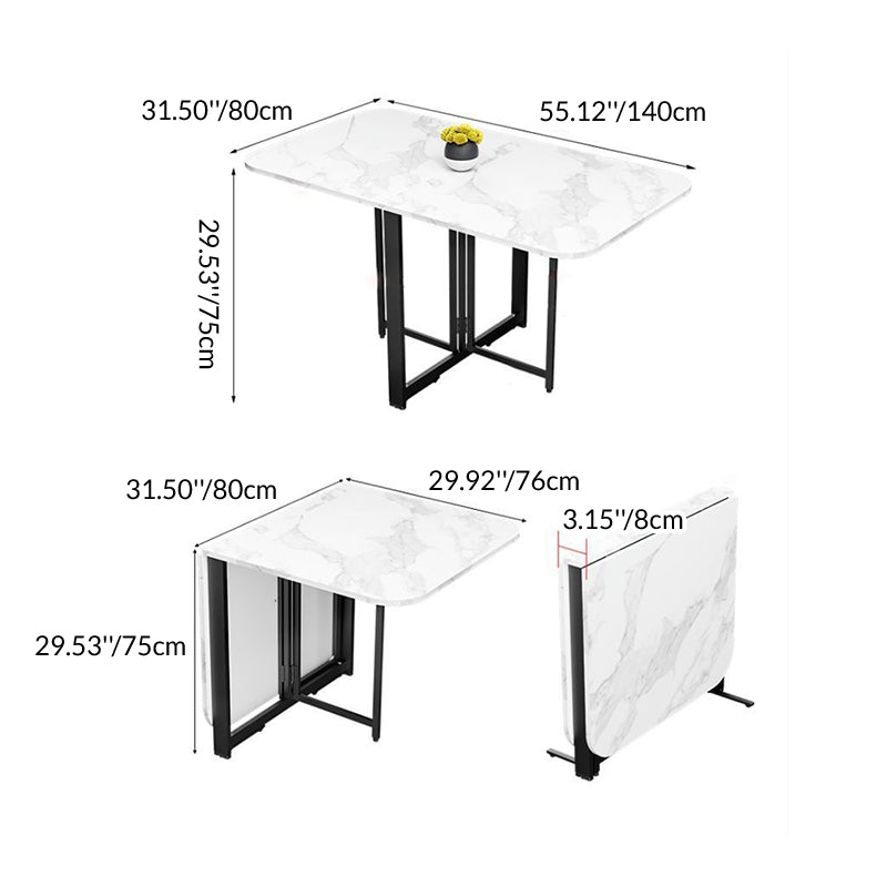 Foldable Rectangular Dining Table