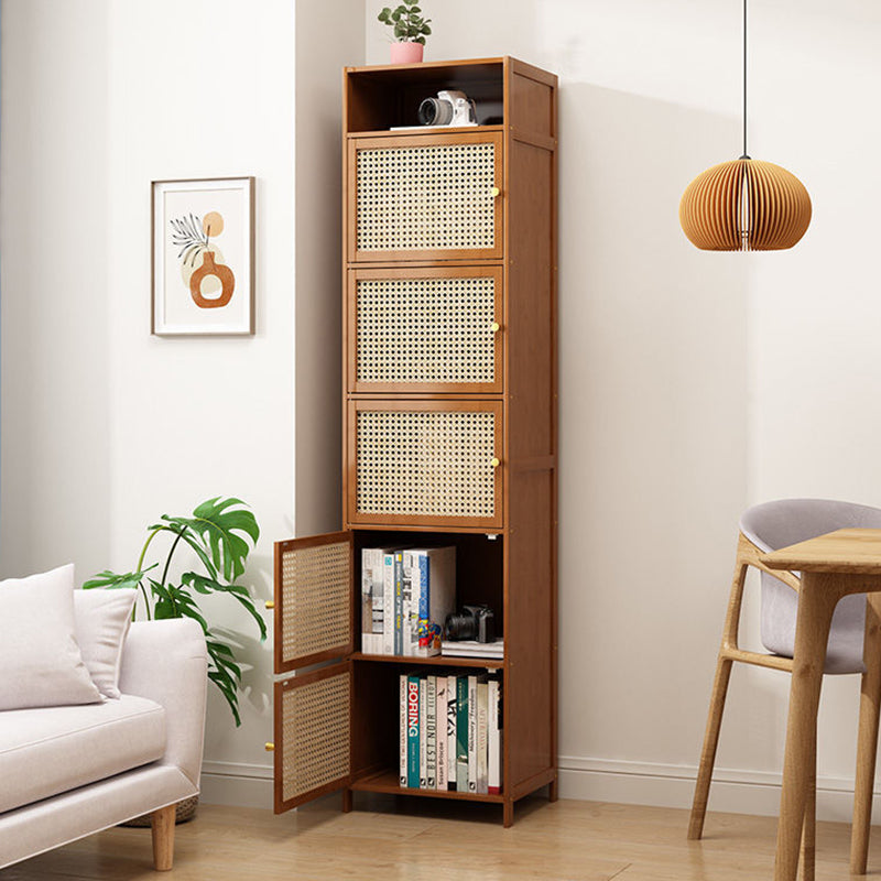 Modern Minimalist Square Bamboo MDF Plastic Rattan Weaving Storage Cabinet 2/3/4/5/6-Cabinet For Study