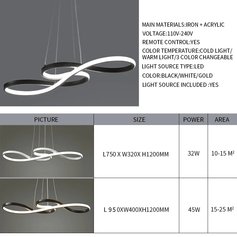Modern Linear Island Pendant Light