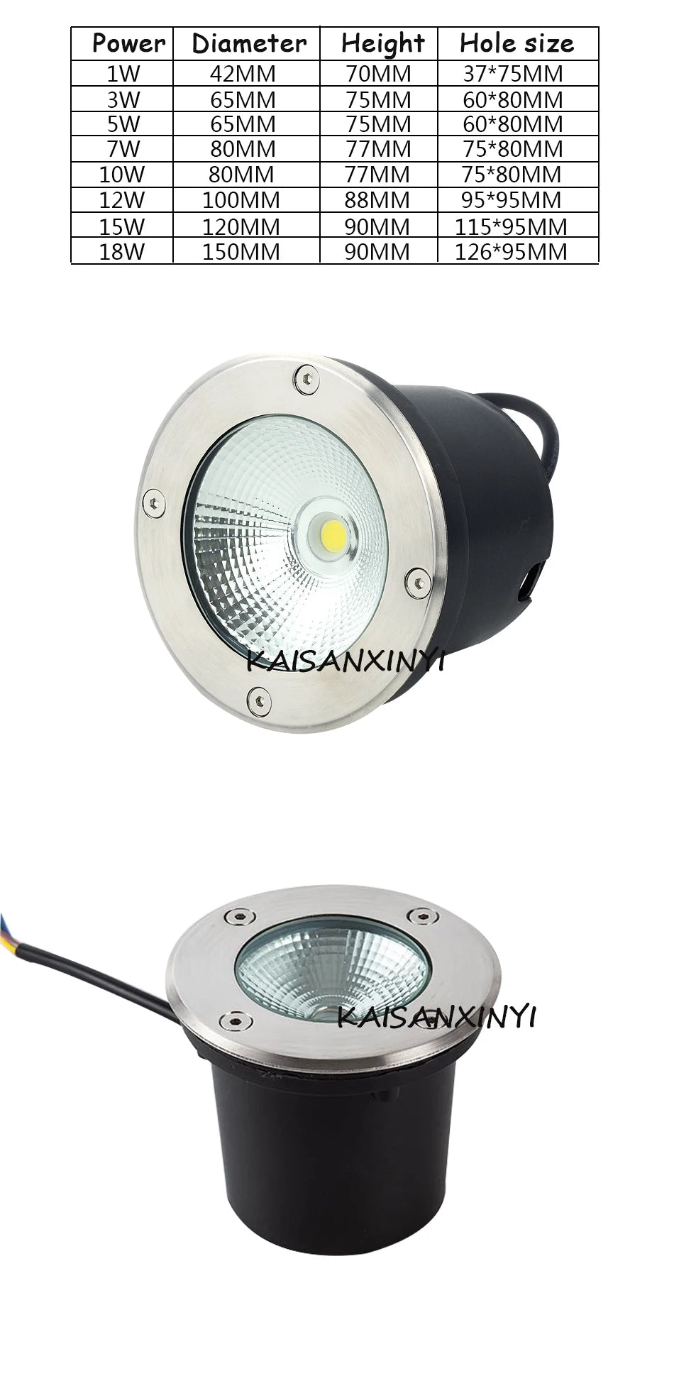 Waterproof Led Light Garden Underground 3W 5W 10W 15W IP67 Outdoor