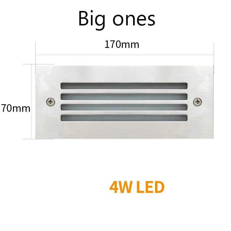 LED Deck Step Light 3W 4W Underground Lamp Recessed Stair Paitio