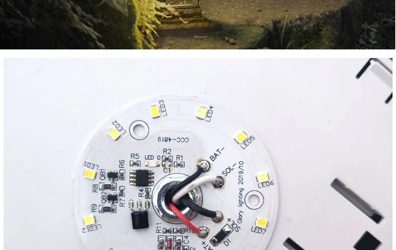 Solar LED Light Outdoor Garden Decoration Column Lamp Waterproof Street