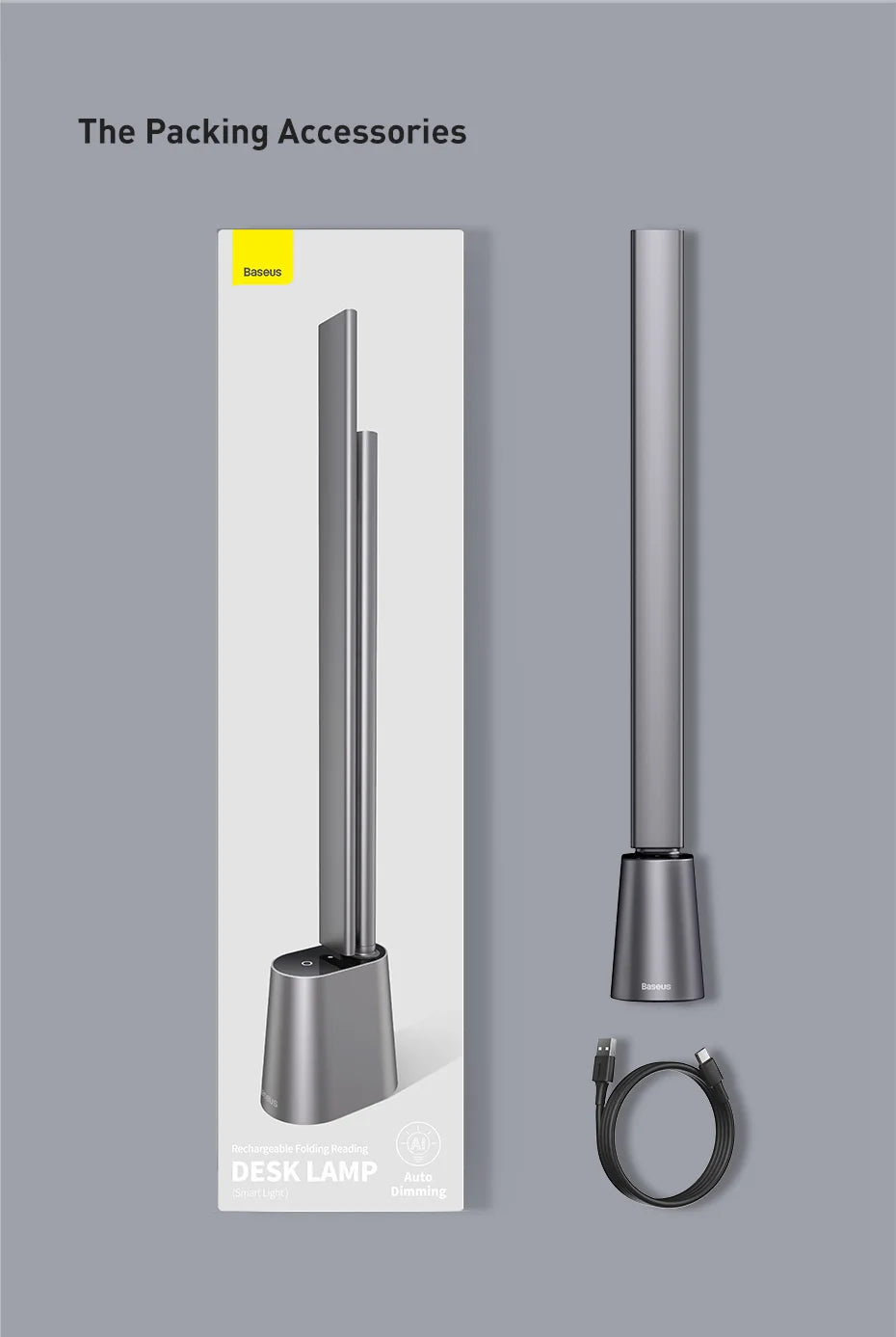 Baseus Foldable LED Desk Lamp