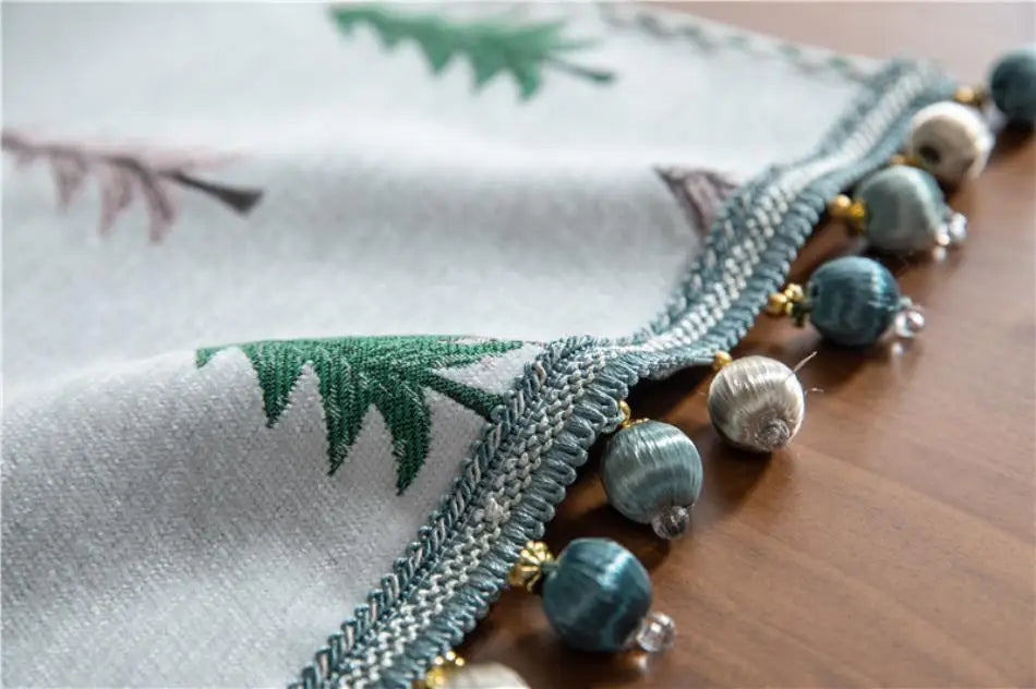 Winter Holiday Elk Table Runner