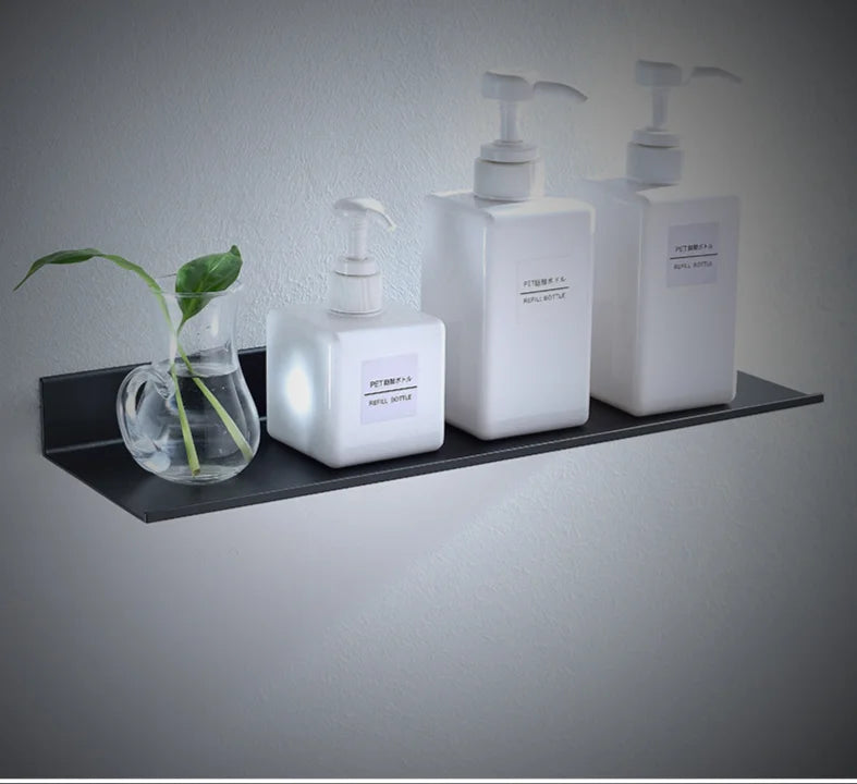 Matt Black Bathroom Wall Shelf