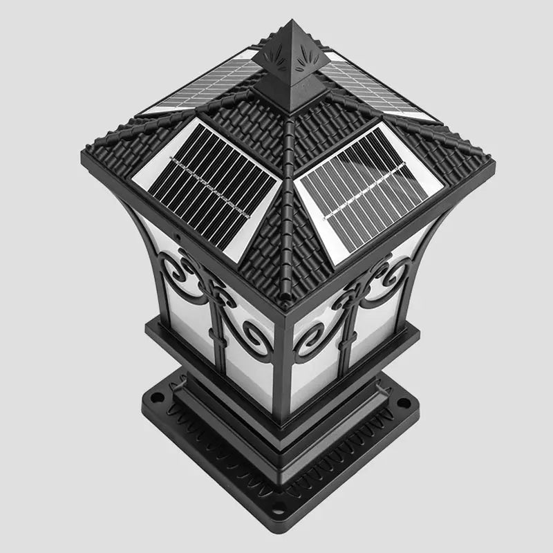 Solar LED Light Outdoor Garden Decoration Column Lamp Waterproof Street