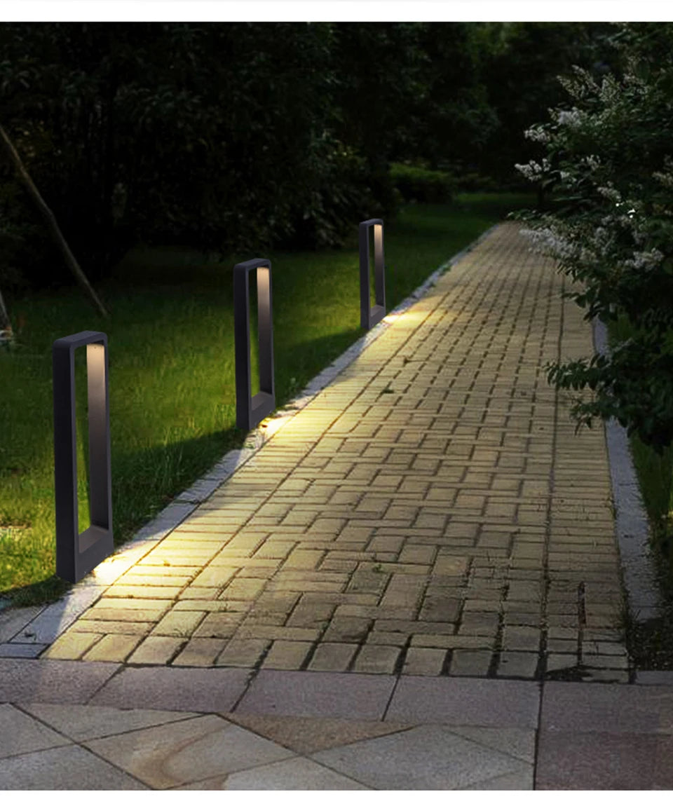 7W Aluminum LED Garden Bollard Lawn Light