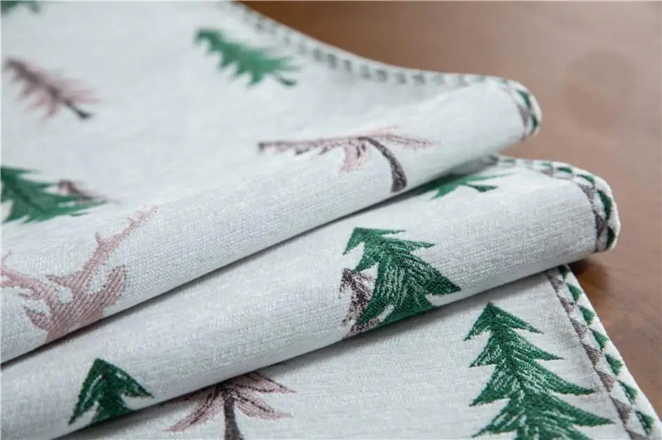Winter Holiday Elk Table Runner