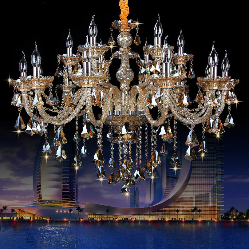 Modern Crystal Led Chandelier Cognic/TR GOLD/Silver K9 Large