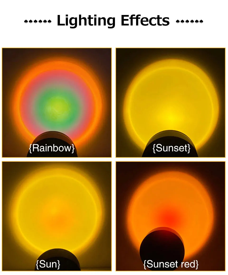 LED Sunset USB Party Projector
