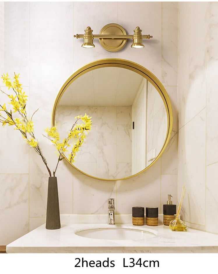 Vintage Bronze Vanity Mirror Light