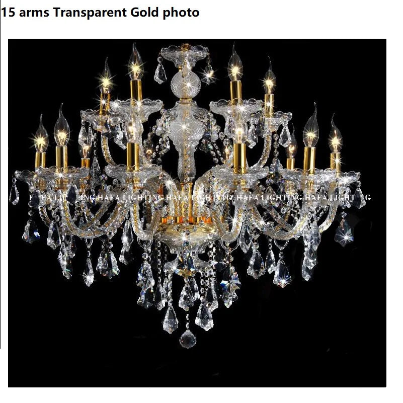 Modern Crystal Led Chandelier Cognic/TR GOLD/Silver K9 Large