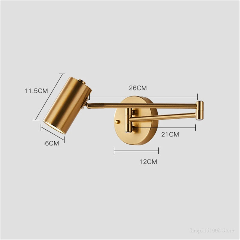 Foldable LED Bedroom Wall Light