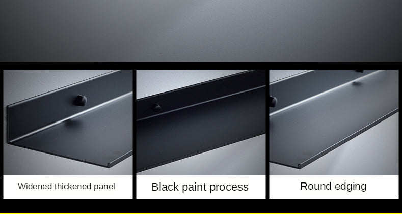 Matt Black Bathroom Wall Shelf